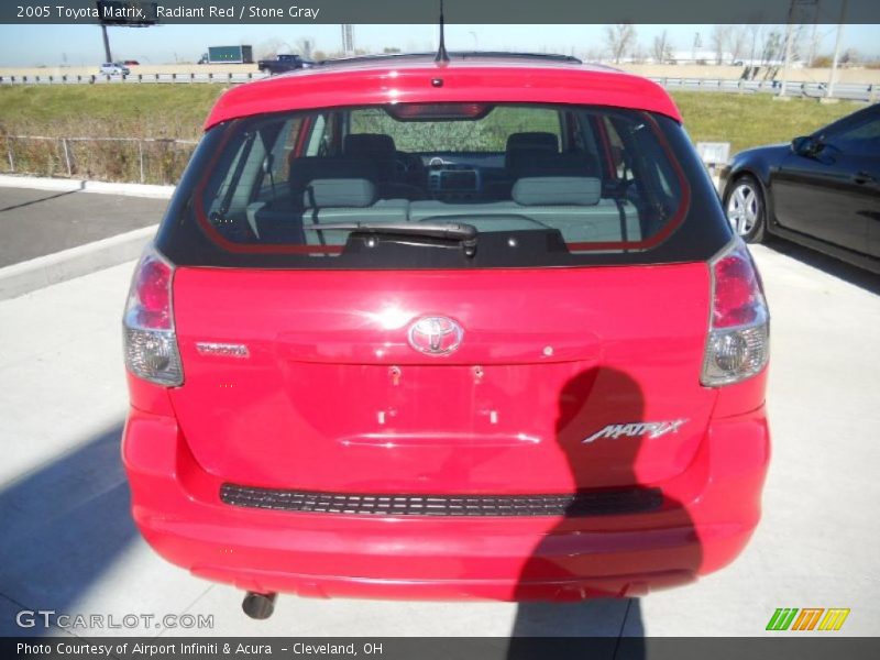 Radiant Red / Stone Gray 2005 Toyota Matrix