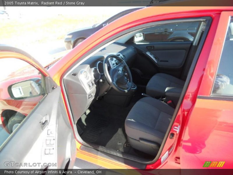 Radiant Red / Stone Gray 2005 Toyota Matrix