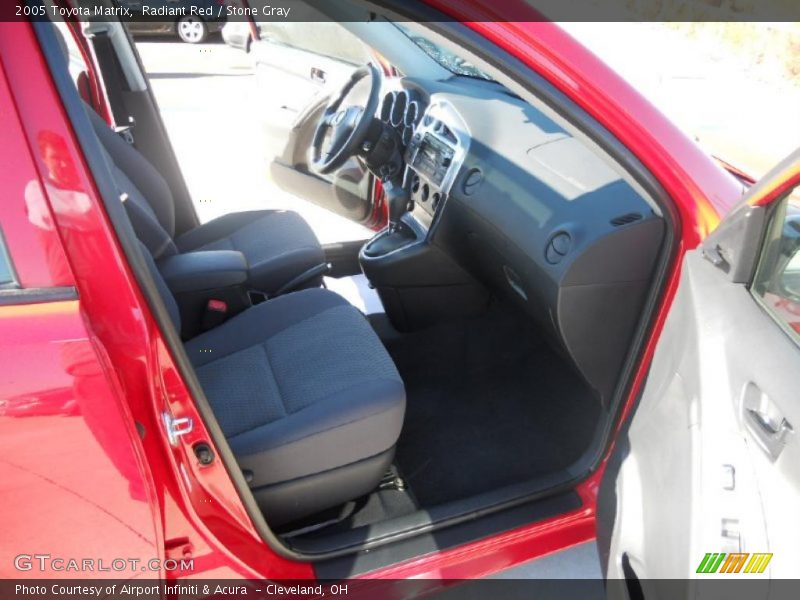 Radiant Red / Stone Gray 2005 Toyota Matrix