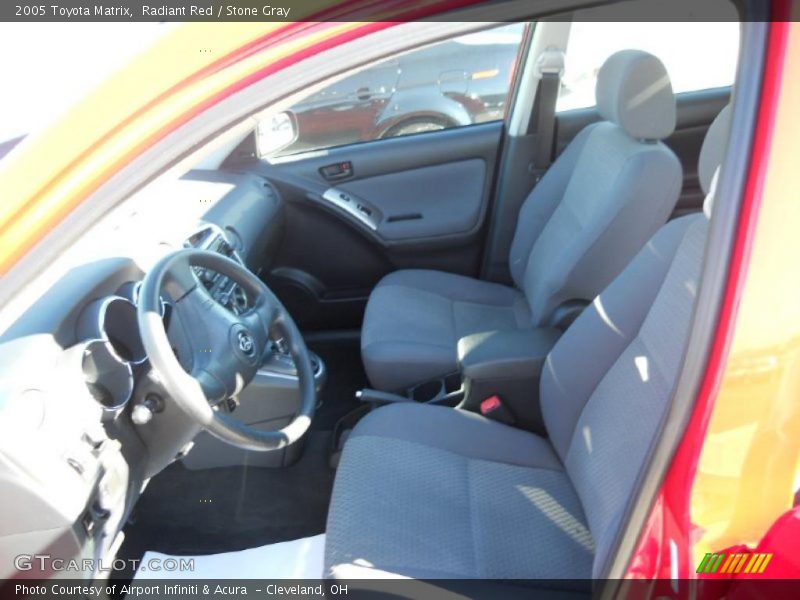 Radiant Red / Stone Gray 2005 Toyota Matrix