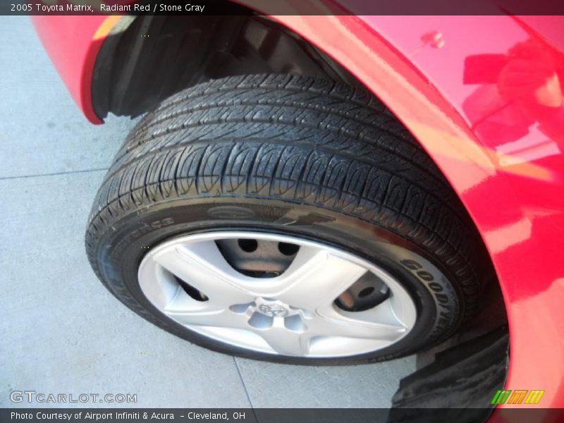 Radiant Red / Stone Gray 2005 Toyota Matrix