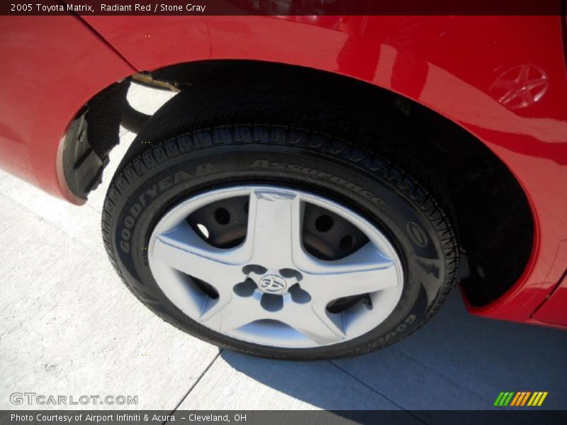 Radiant Red / Stone Gray 2005 Toyota Matrix