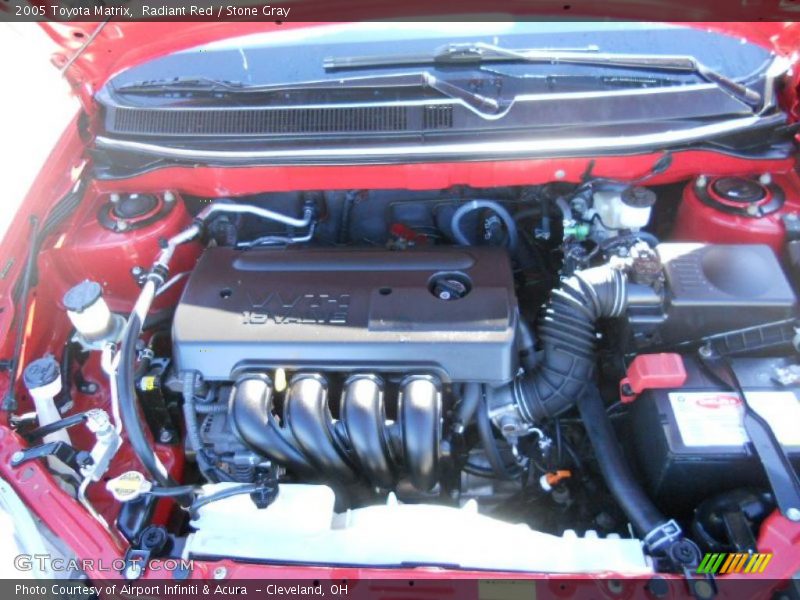 Radiant Red / Stone Gray 2005 Toyota Matrix