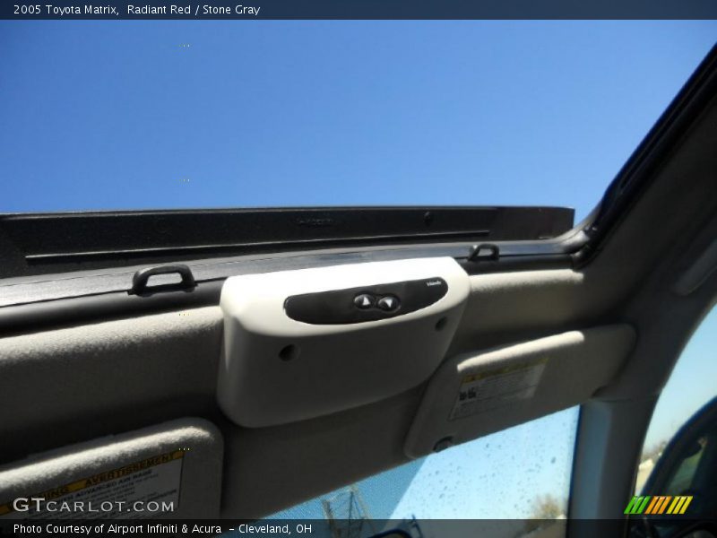 Radiant Red / Stone Gray 2005 Toyota Matrix