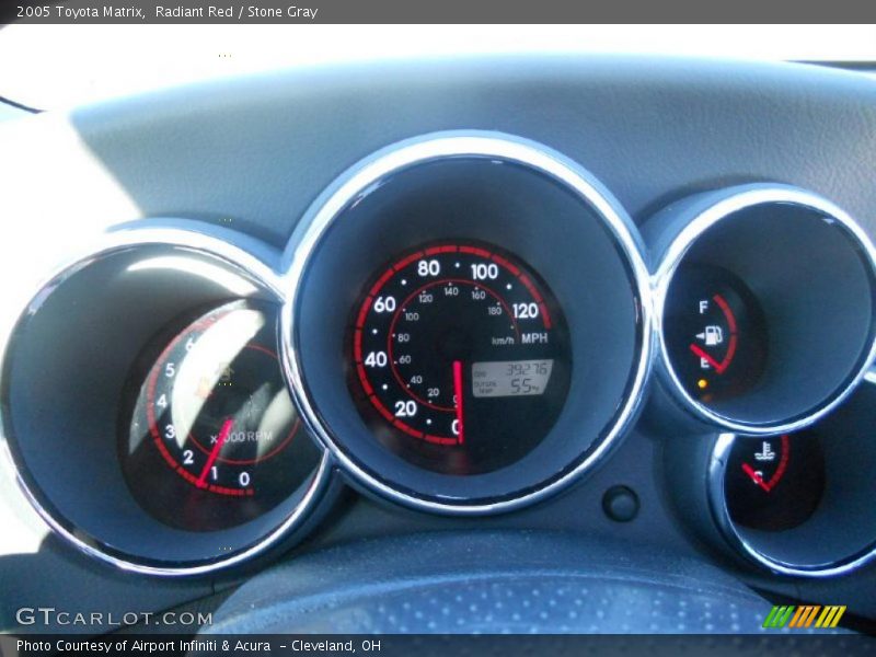 Radiant Red / Stone Gray 2005 Toyota Matrix