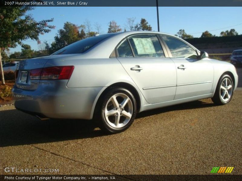 Silver Blue / Gray 2007 Hyundai Sonata SE V6