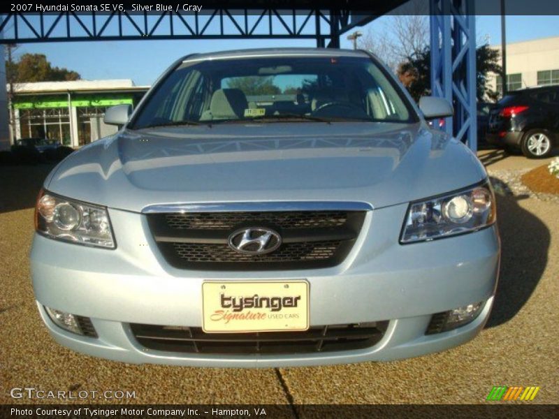 Silver Blue / Gray 2007 Hyundai Sonata SE V6