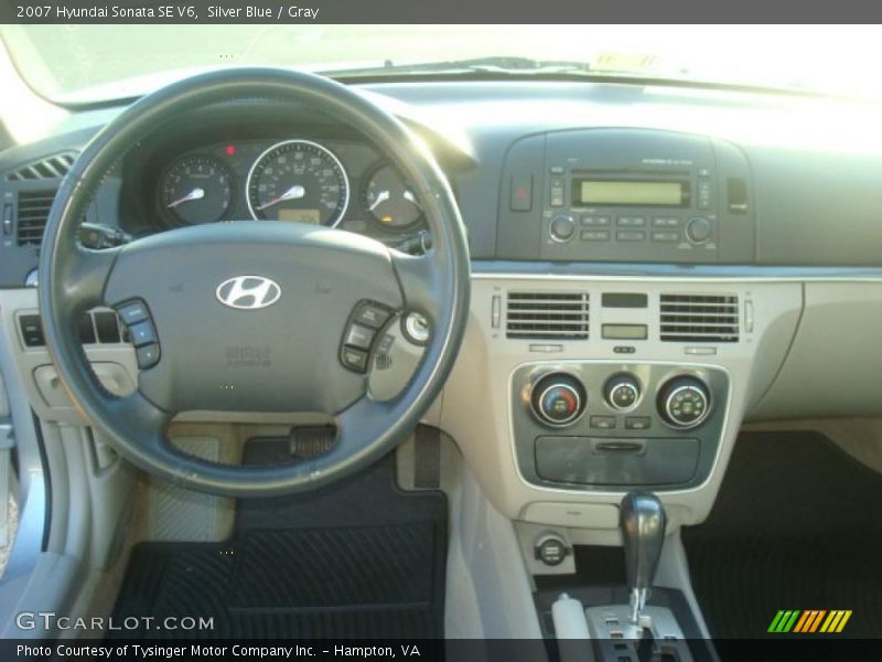 Silver Blue / Gray 2007 Hyundai Sonata SE V6