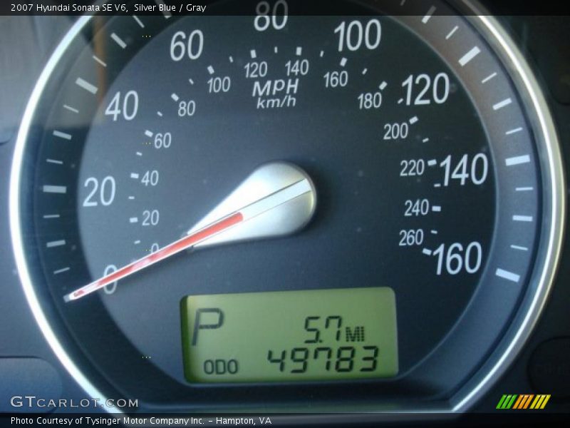 Silver Blue / Gray 2007 Hyundai Sonata SE V6
