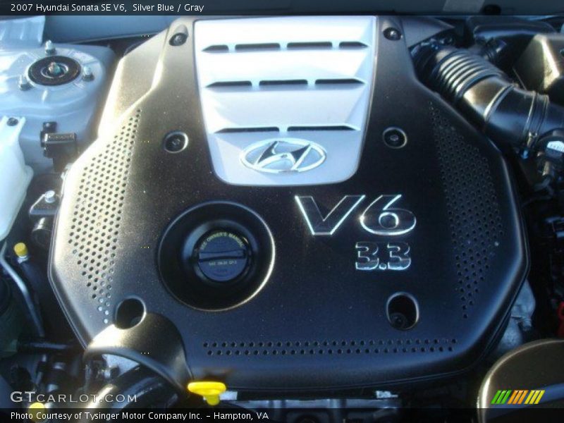 Silver Blue / Gray 2007 Hyundai Sonata SE V6