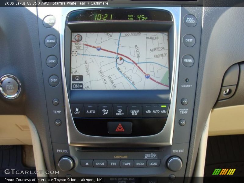 Navigation of 2009 GS 350 AWD