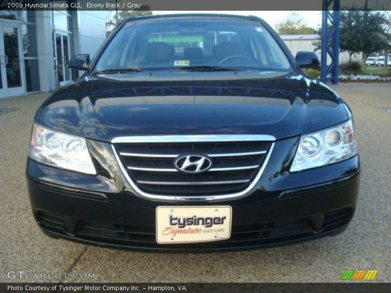 Ebony Black / Gray 2009 Hyundai Sonata GLS