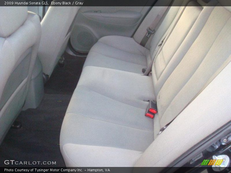 Ebony Black / Gray 2009 Hyundai Sonata GLS