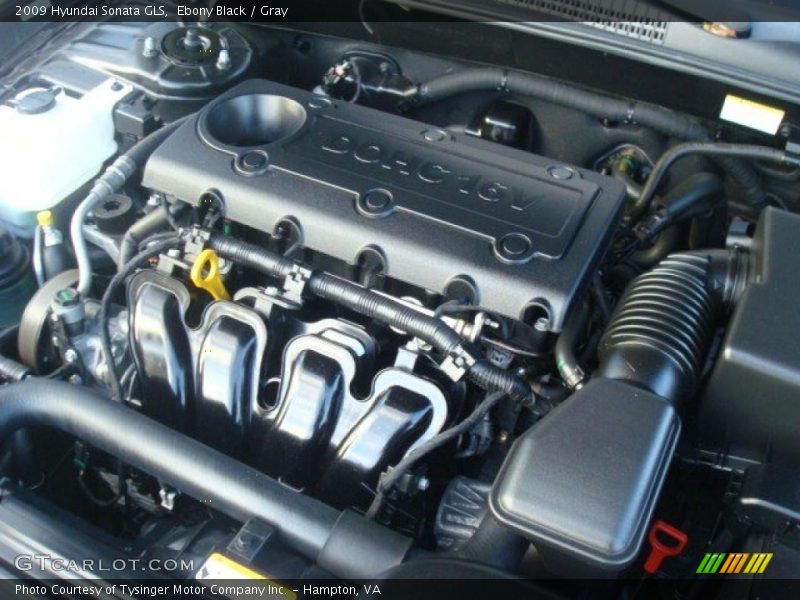 Ebony Black / Gray 2009 Hyundai Sonata GLS