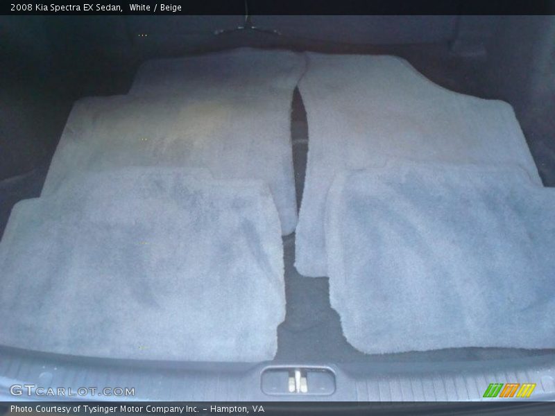 White / Beige 2008 Kia Spectra EX Sedan