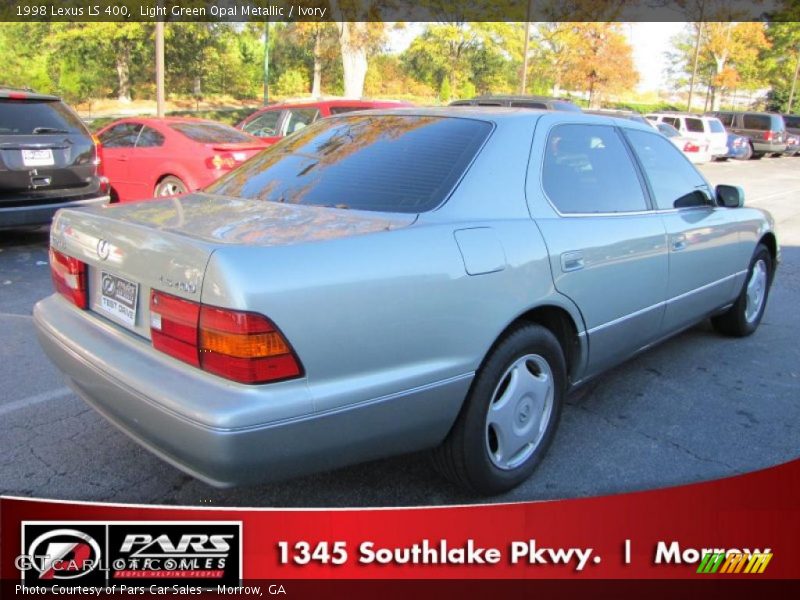 Light Green Opal Metallic / Ivory 1998 Lexus LS 400