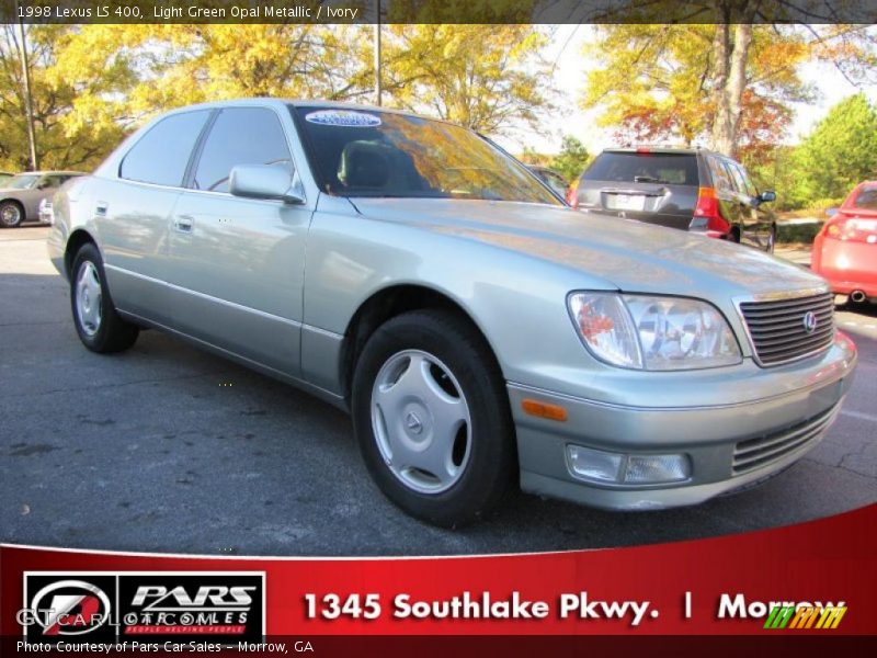 Light Green Opal Metallic / Ivory 1998 Lexus LS 400