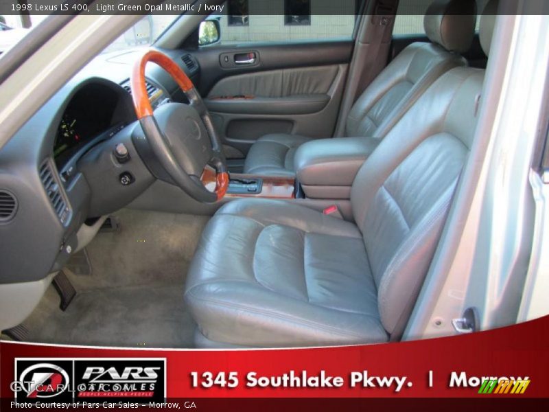 Light Green Opal Metallic / Ivory 1998 Lexus LS 400