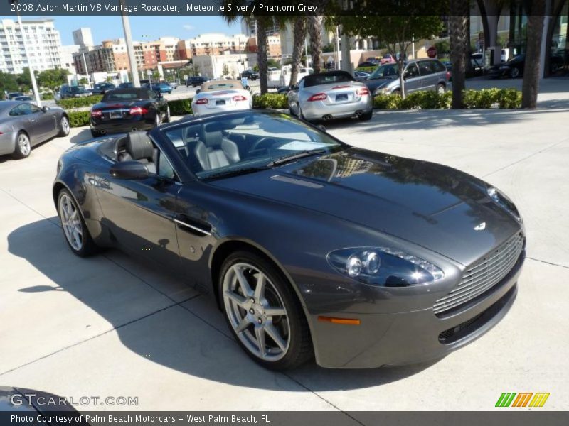Meteorite Silver / Phantom Grey 2008 Aston Martin V8 Vantage Roadster