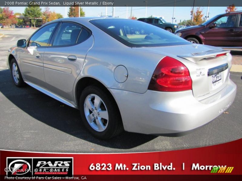 Liquid Silver Metallic / Ebony 2008 Pontiac Grand Prix Sedan