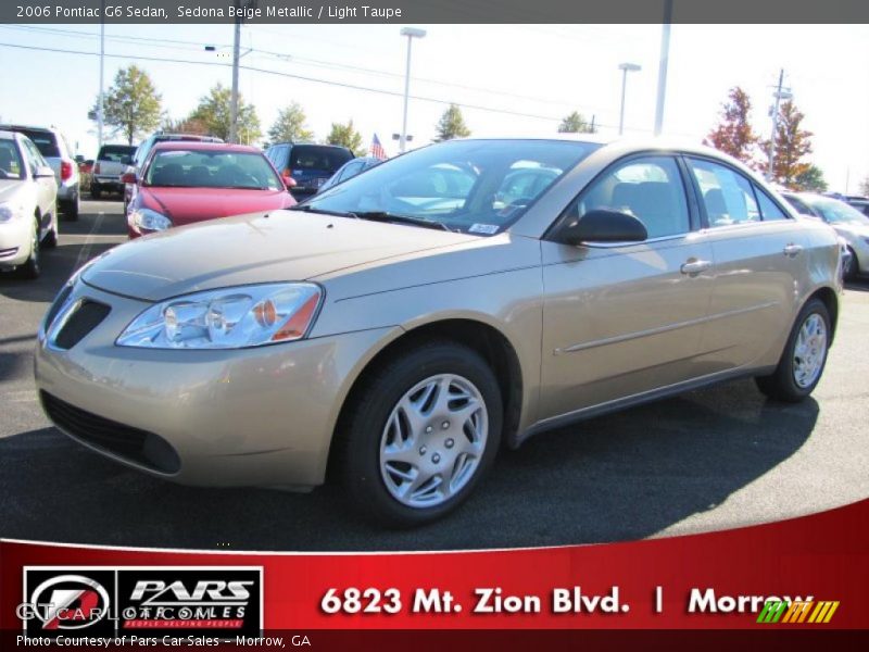 Sedona Beige Metallic / Light Taupe 2006 Pontiac G6 Sedan