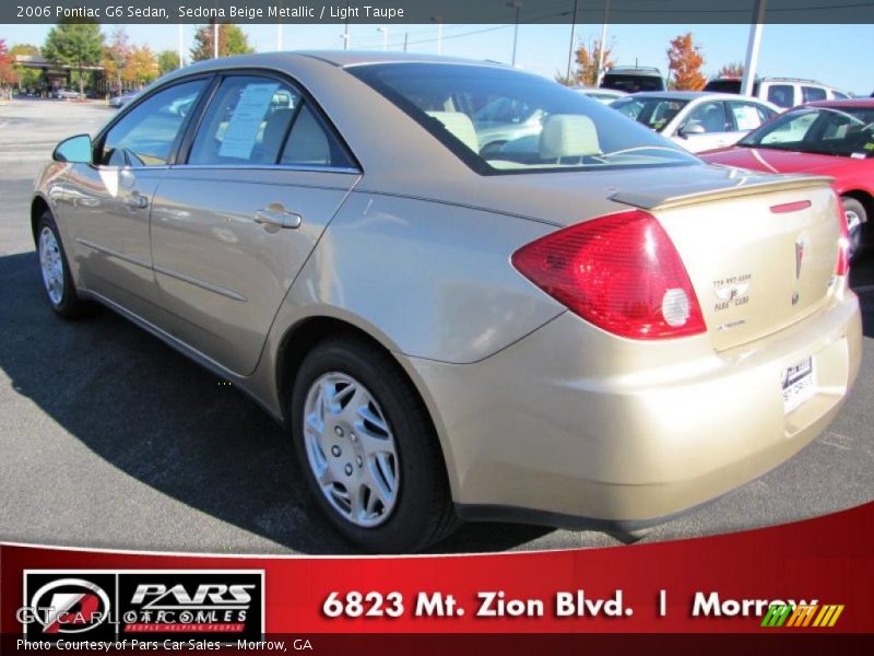 Sedona Beige Metallic / Light Taupe 2006 Pontiac G6 Sedan