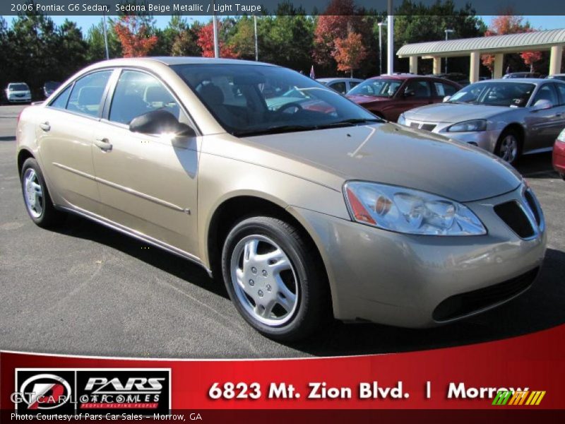 Sedona Beige Metallic / Light Taupe 2006 Pontiac G6 Sedan