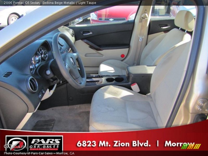 Sedona Beige Metallic / Light Taupe 2006 Pontiac G6 Sedan