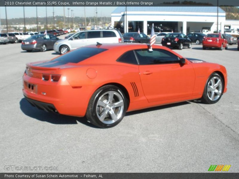 Inferno Orange Metallic / Black/Inferno Orange 2010 Chevrolet Camaro SS/RS Coupe
