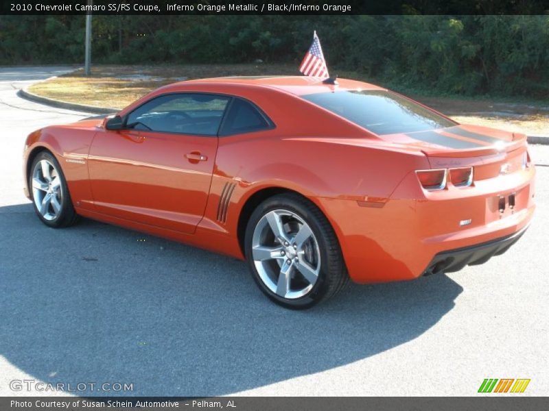 Inferno Orange Metallic / Black/Inferno Orange 2010 Chevrolet Camaro SS/RS Coupe