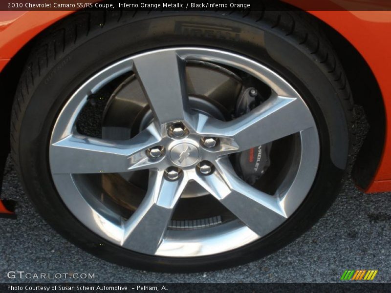 Inferno Orange Metallic / Black/Inferno Orange 2010 Chevrolet Camaro SS/RS Coupe