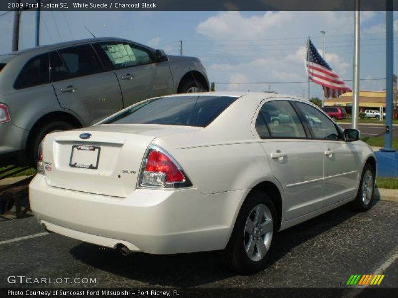 White Suede / Charcoal Black 2009 Ford Fusion SE