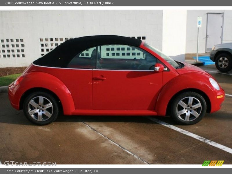 Salsa Red / Black 2006 Volkswagen New Beetle 2.5 Convertible