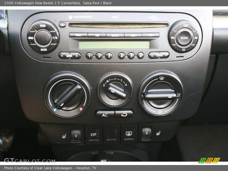 Controls of 2006 New Beetle 2.5 Convertible