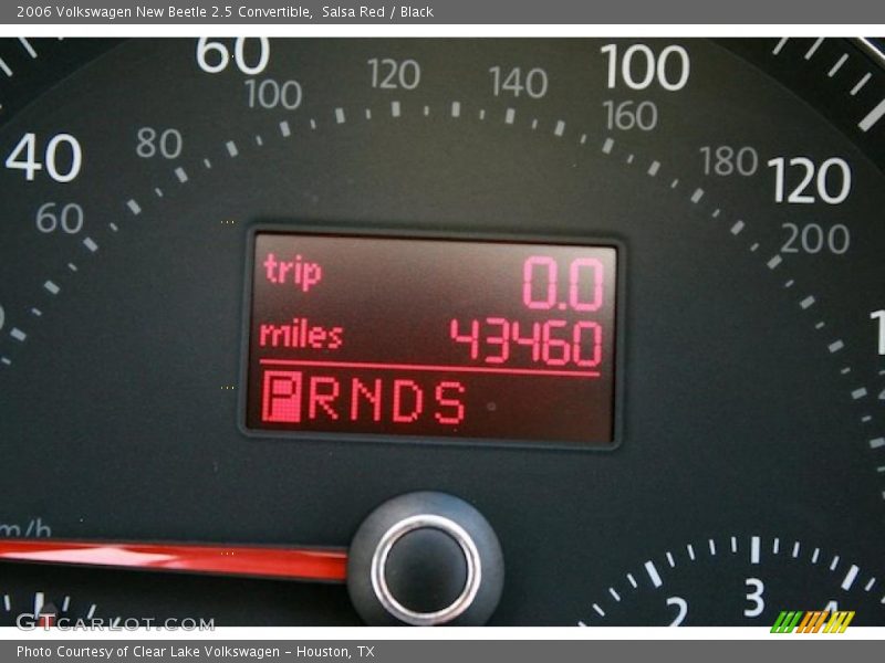 Salsa Red / Black 2006 Volkswagen New Beetle 2.5 Convertible