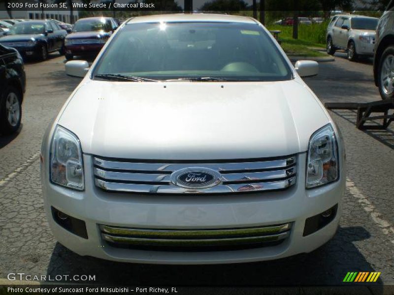 White Suede / Charcoal Black 2009 Ford Fusion SE