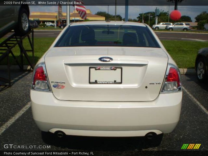 White Suede / Charcoal Black 2009 Ford Fusion SE
