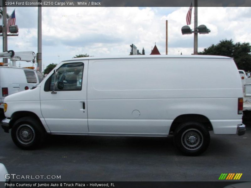 White / Black 1994 Ford Econoline E250 Cargo Van