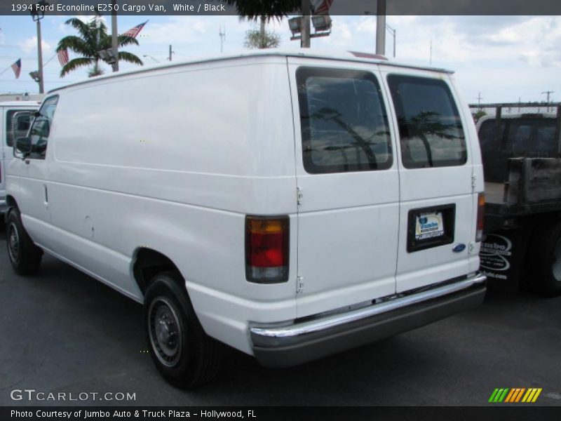 White / Black 1994 Ford Econoline E250 Cargo Van