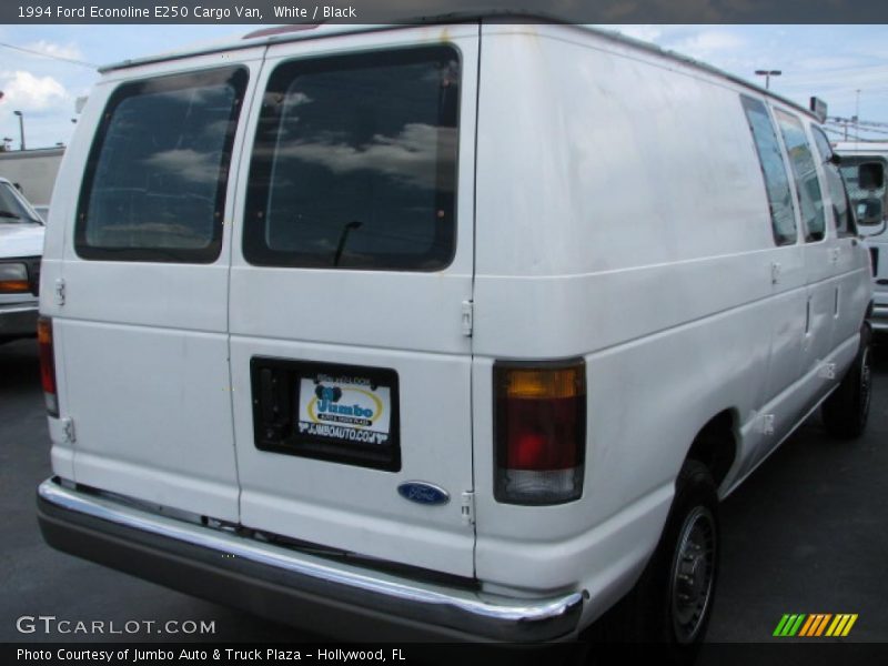 White / Black 1994 Ford Econoline E250 Cargo Van