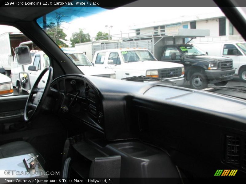 White / Black 1994 Ford Econoline E250 Cargo Van