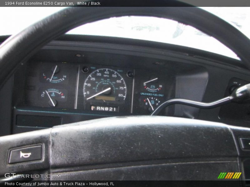White / Black 1994 Ford Econoline E250 Cargo Van