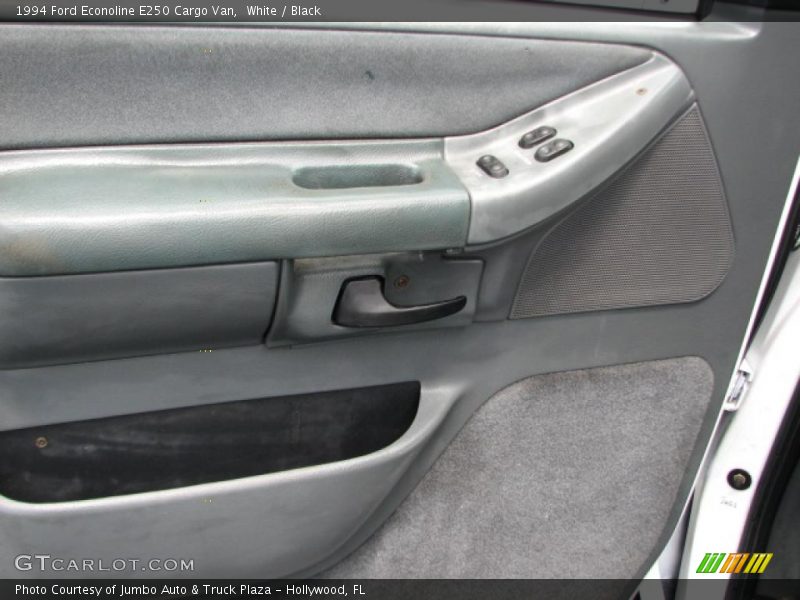 White / Black 1994 Ford Econoline E250 Cargo Van