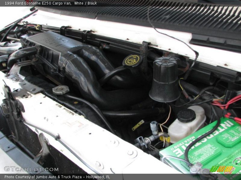 White / Black 1994 Ford Econoline E250 Cargo Van