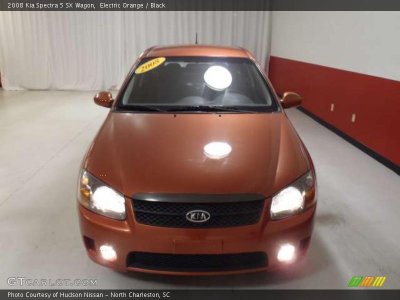 Electric Orange / Black 2008 Kia Spectra 5 SX Wagon