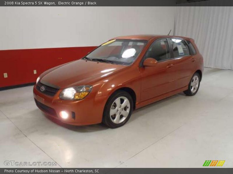 Electric Orange / Black 2008 Kia Spectra 5 SX Wagon