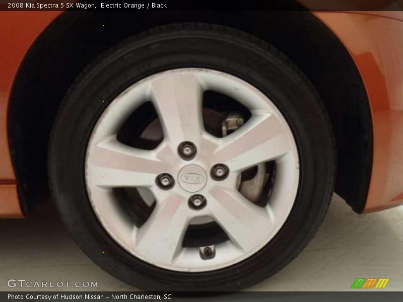 Electric Orange / Black 2008 Kia Spectra 5 SX Wagon