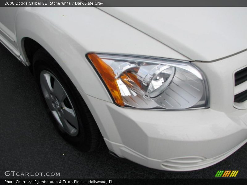 Stone White / Dark Slate Gray 2008 Dodge Caliber SE