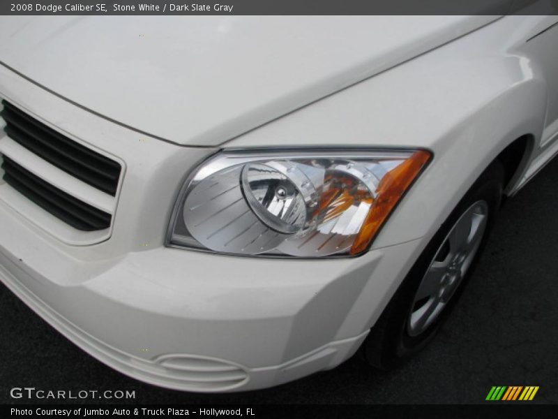 Stone White / Dark Slate Gray 2008 Dodge Caliber SE