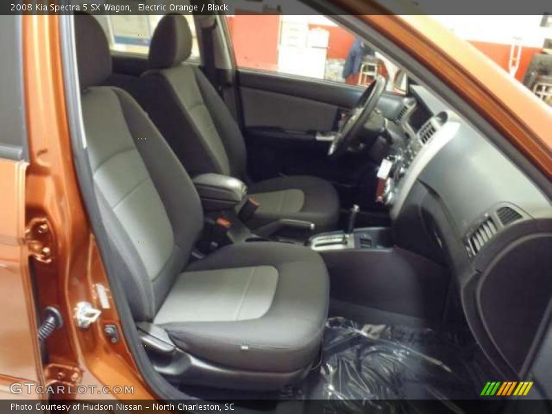 Electric Orange / Black 2008 Kia Spectra 5 SX Wagon